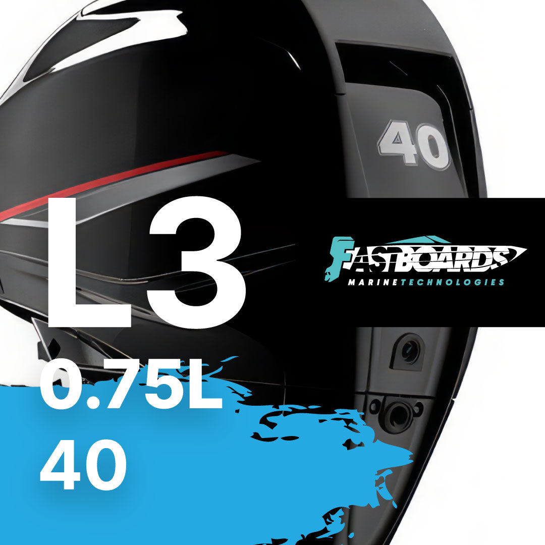 
                  
                    L3 0.75L Mercury 40 Fastboards Tune (2011-present)
                  
                